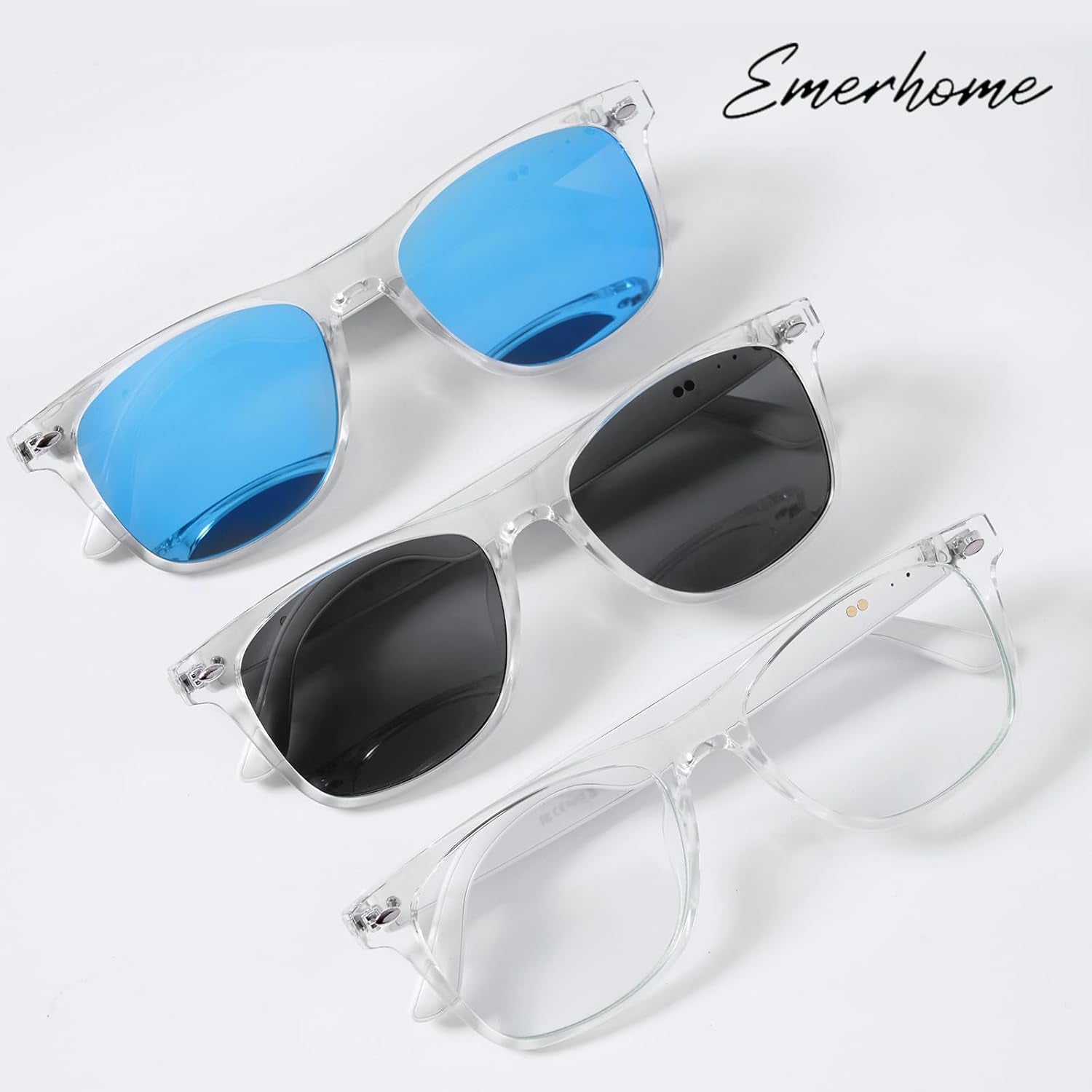 Smart Bluetooth Glasses | AI Voice Assistant, Lightweight, 8-Hour Battery Life, Auto Pairing, Touch Control & Stereo Sound for Calls & Music